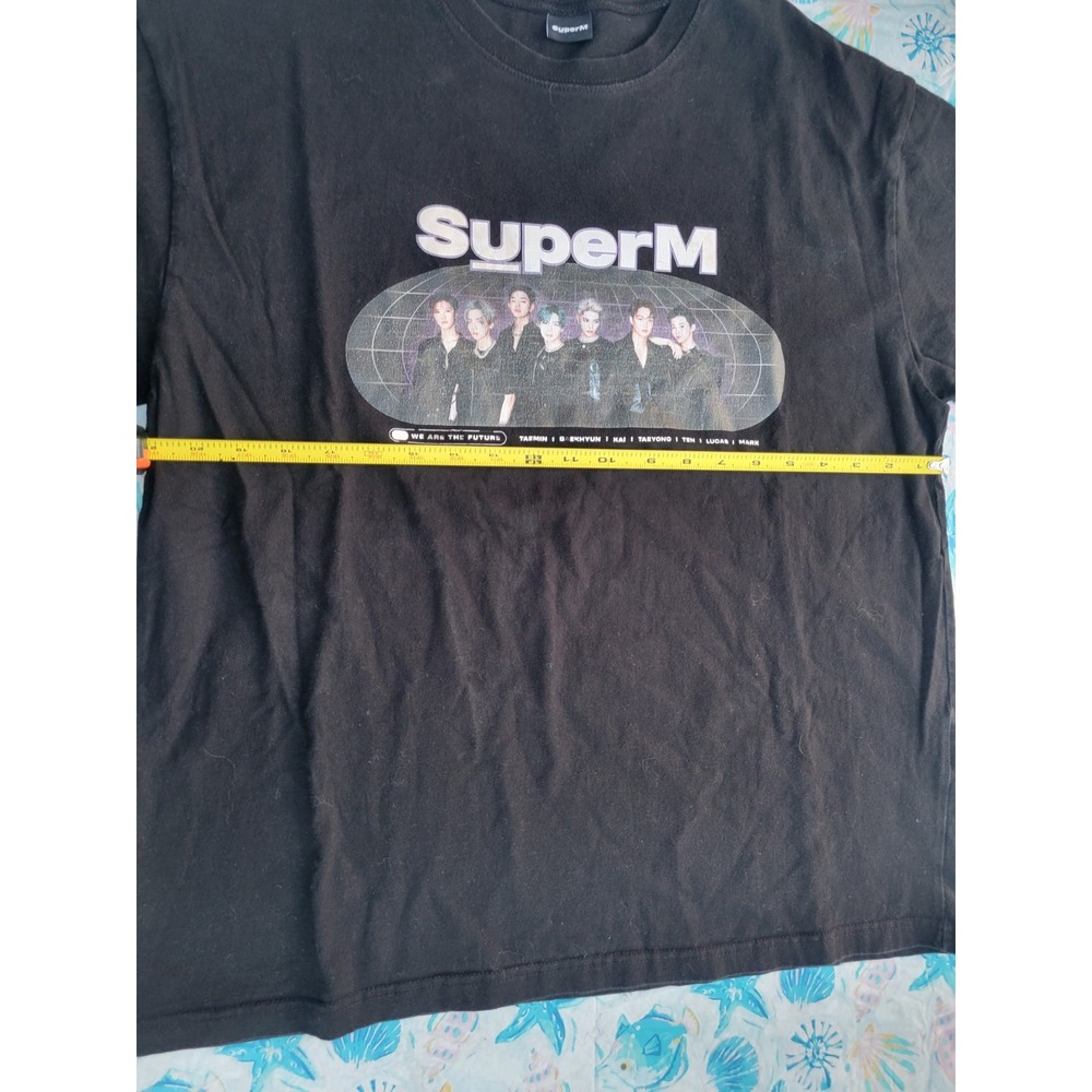 SuperM K-Pop Group Graphic T-Shirt Black We Are The Future Mens Large L - Picture 4 of 7